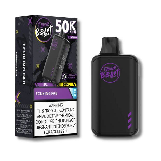 Flavor Beast XBM50 Disposable Vape 50K - Fcuking Fab