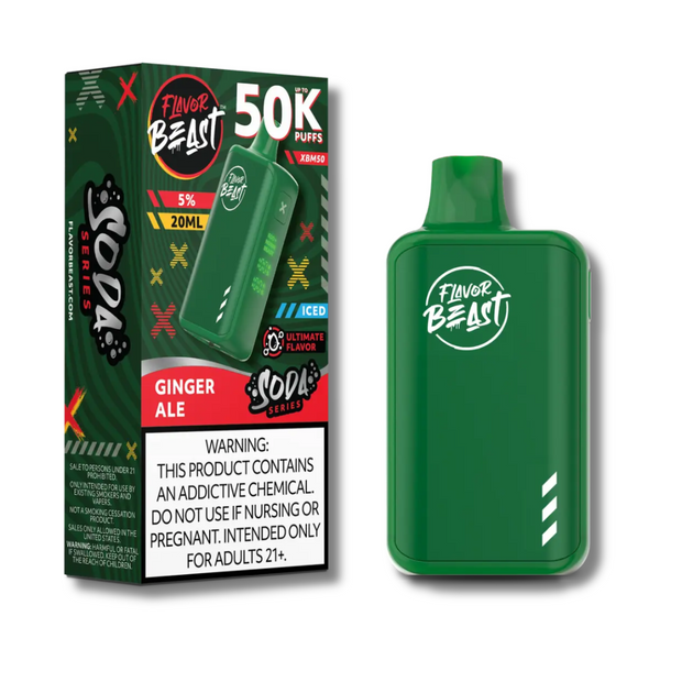 Flavor Beast XBM50 Disposable Vape 50K - Ginger Ale