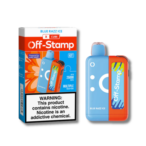 Blue Razz Ice - Off Stamp X-Cube Disposable Kit 25K