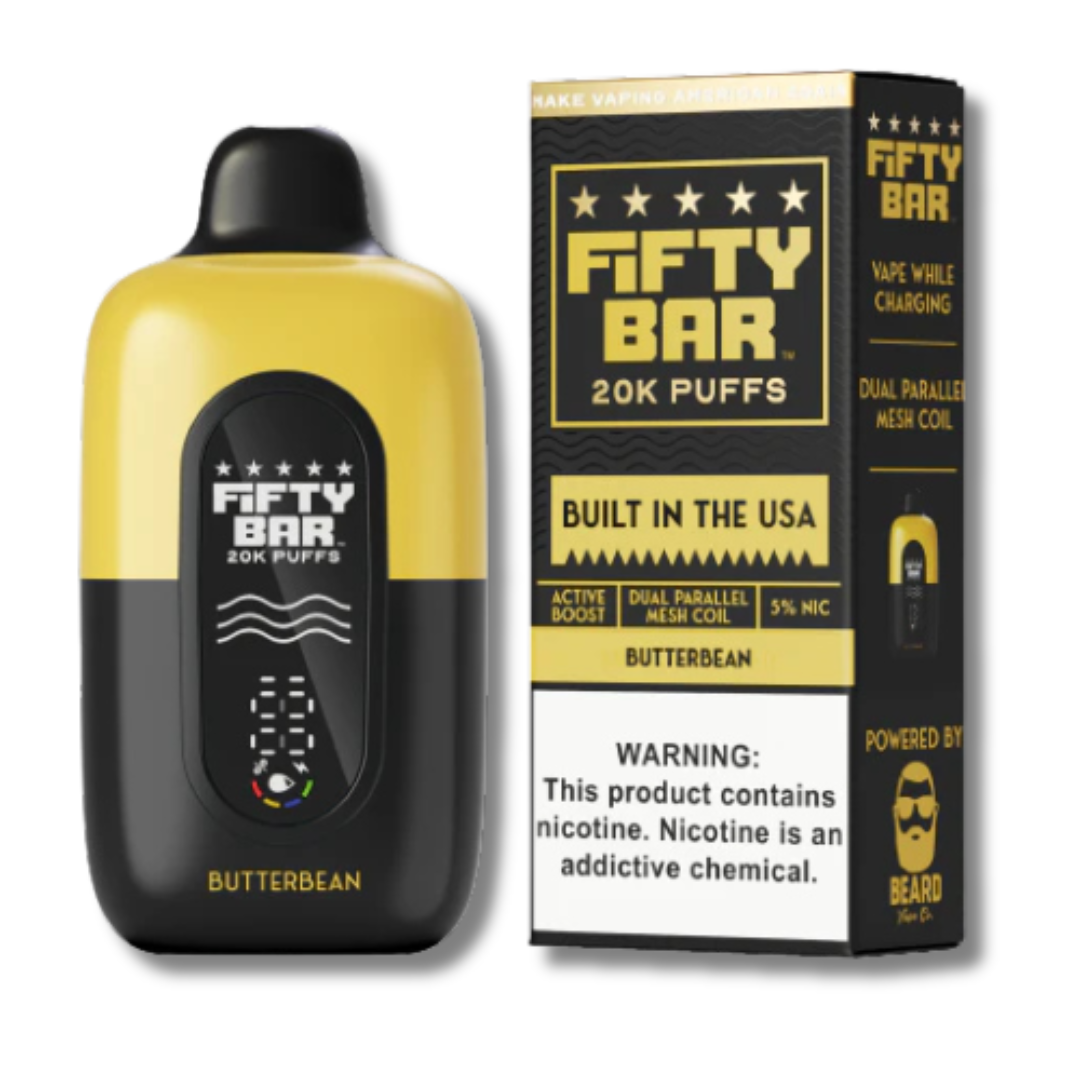 Fifty Bar 20K Disposable Vape Black Series Edition - Dessert Flavors - VapeDZ online delivery Fifty Bar 20K Disposable Vape Black Series Edition - Dessert Flavors - VapeDZ online delivery