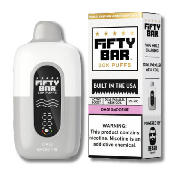Fifty Bar 20K Disposable Vape - White Series - VapeDZ online delivery Fifty Bar 20K Disposable Vape - White Series - VapeDZ online delivery