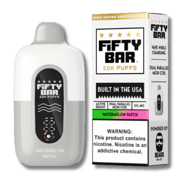 Fifty Bar 20K Disposable Vape - White Series - VapeDZ online delivery Fifty Bar 20K Disposable Vape - White Series - VapeDZ online delivery
