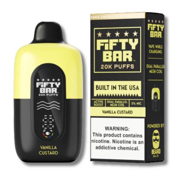 Fifty Bar 20K Disposable Vape Black Series Edition - Dessert Flavors