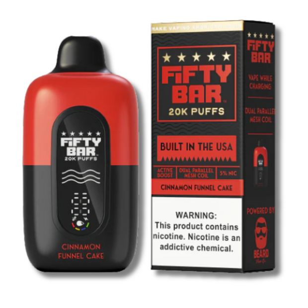 Fifty Bar 20K Disposable Vape Black Series Edition - Dessert Flavors