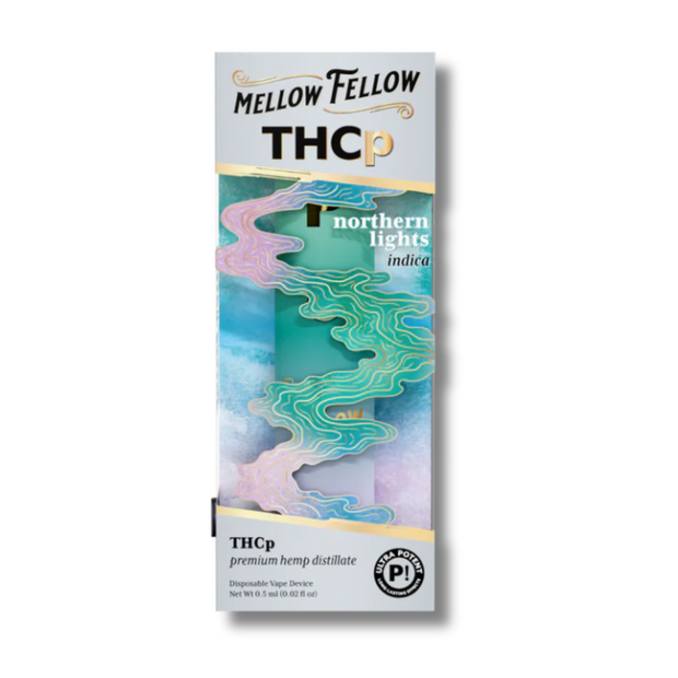 Mellow Fellow Half Gram THCP Disposable Vape Northern Lights Strain