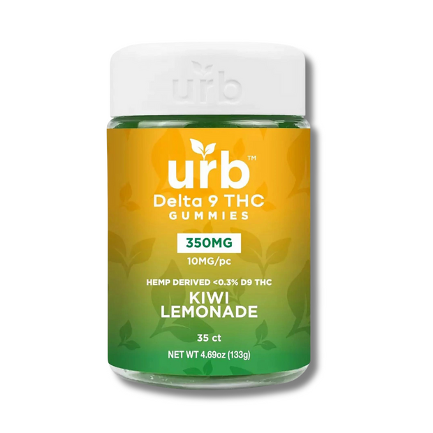 Urb Delta 9 THC Gummies 350MG Kiwi Lemonade