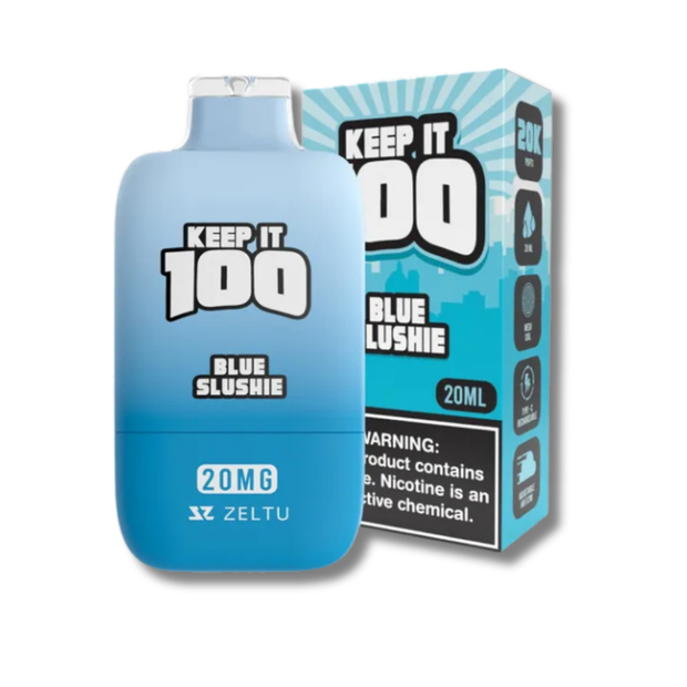 Keep It 100 20K Disposable Vape 2% - Blue Slushie Flavor