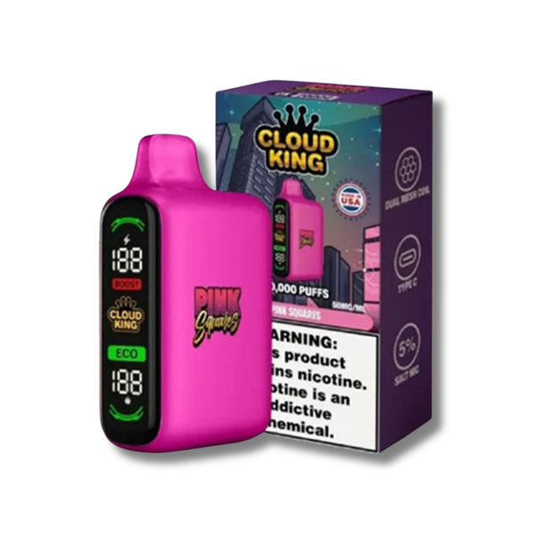 Cloud King 20K Disposable Vape 5% - Pink Squares 