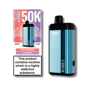 Dinner Lady 50K Disposable Vape Two Flavors In One - Frizzy Strawberry & Frizzy Grape