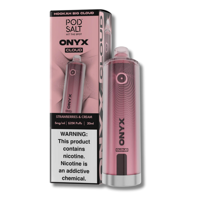 Pod Salt Onyx Cloud 25K Disposable Vape - Strawberries & Cream
