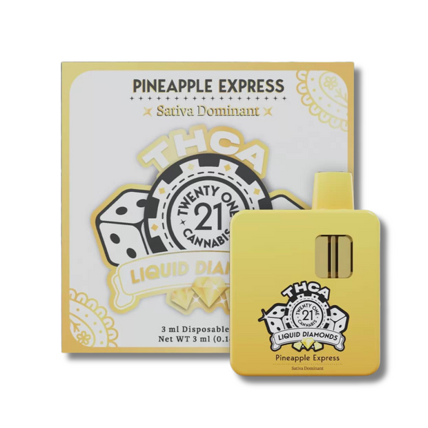 Twenty One Cannabis Liquid Diamonds 3G Disposable Pineapple Express