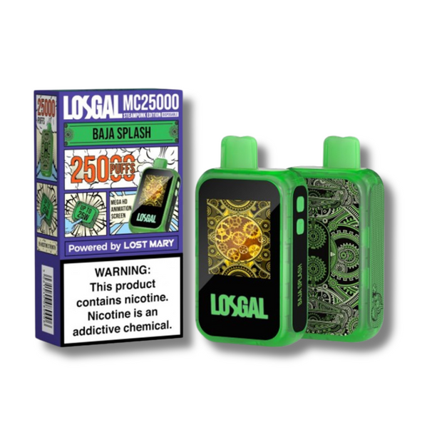 LosGal MC25000 Disposable Vape Powered By lost mary Baja Splash