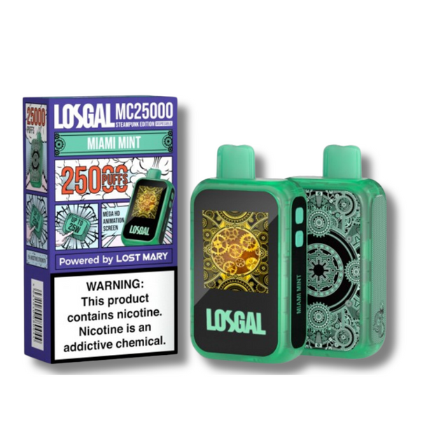 LosGal MC25000 Disposable Vape Powered By lost mary Miami Mint