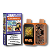 LosGal MC25000 Disposable Vape Powered By lost mary Black Cherry Peach Flavor