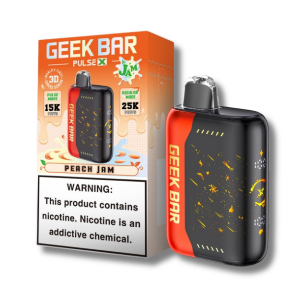 Peach Jam Flavor Geek Bar Pulse X 25K Disposable Jam Edition