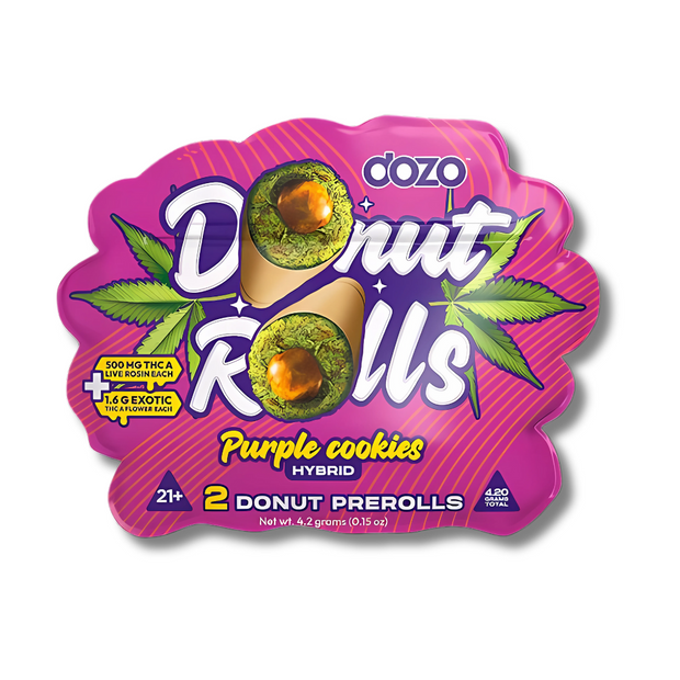 DOZO Donut Rolls THCA Pre Roll 4.2G - Purple Cookies