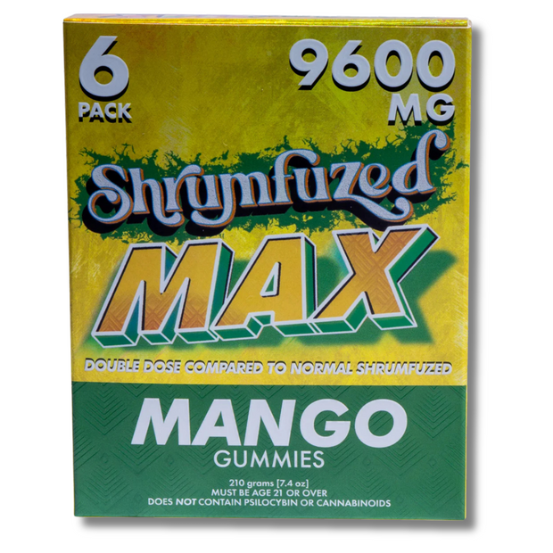 Shrumfuzed MAX Mushroom Gummies 6 Pack 9600MG - Mango