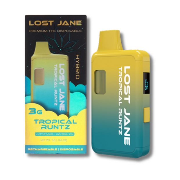 Lost Jane Shatter Sauce + Live Rosin Jam Disposable Vape 3G