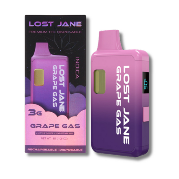 Lost Jane Shatter Sauce + Live Rosin Jam Disposable Vape 3G