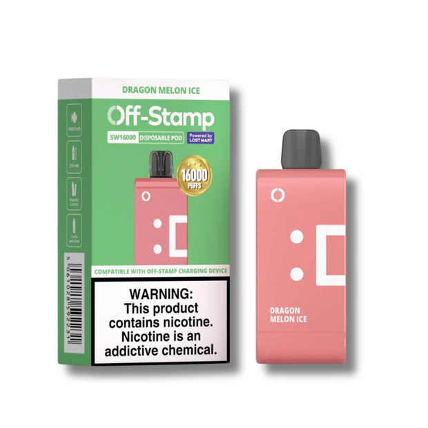 Lost Mary Off Stamp SW16000 Disposable Pod Dragon Melon Ice