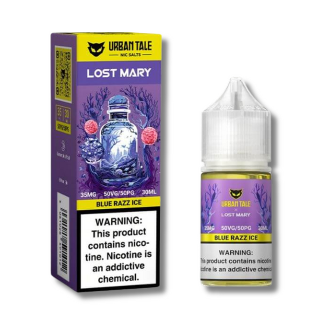 Urban Tale X Lost Mary Nicotine Salt Juice Blue Razz Ice